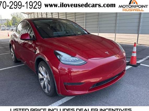 TESLA MODEL Y 2021 5YJYGDEEXMF078769 image